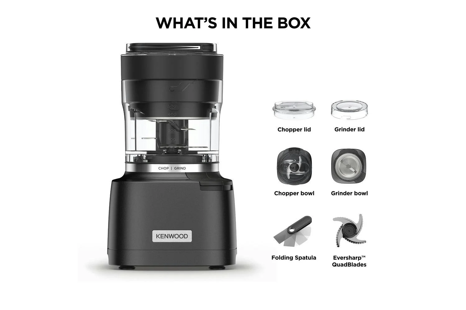 Kenwood Autograph Duo Prep 2 in 1 Chopper/Grinder | CHP80.000BK - Image 7