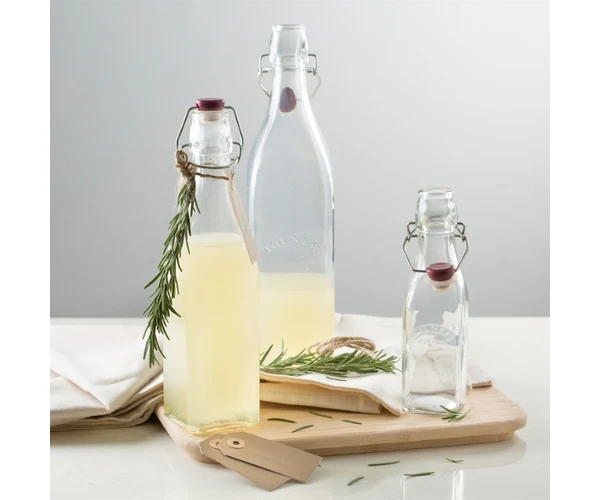 Kilner Clip Top Square Bottle 1 Litre - Image 3