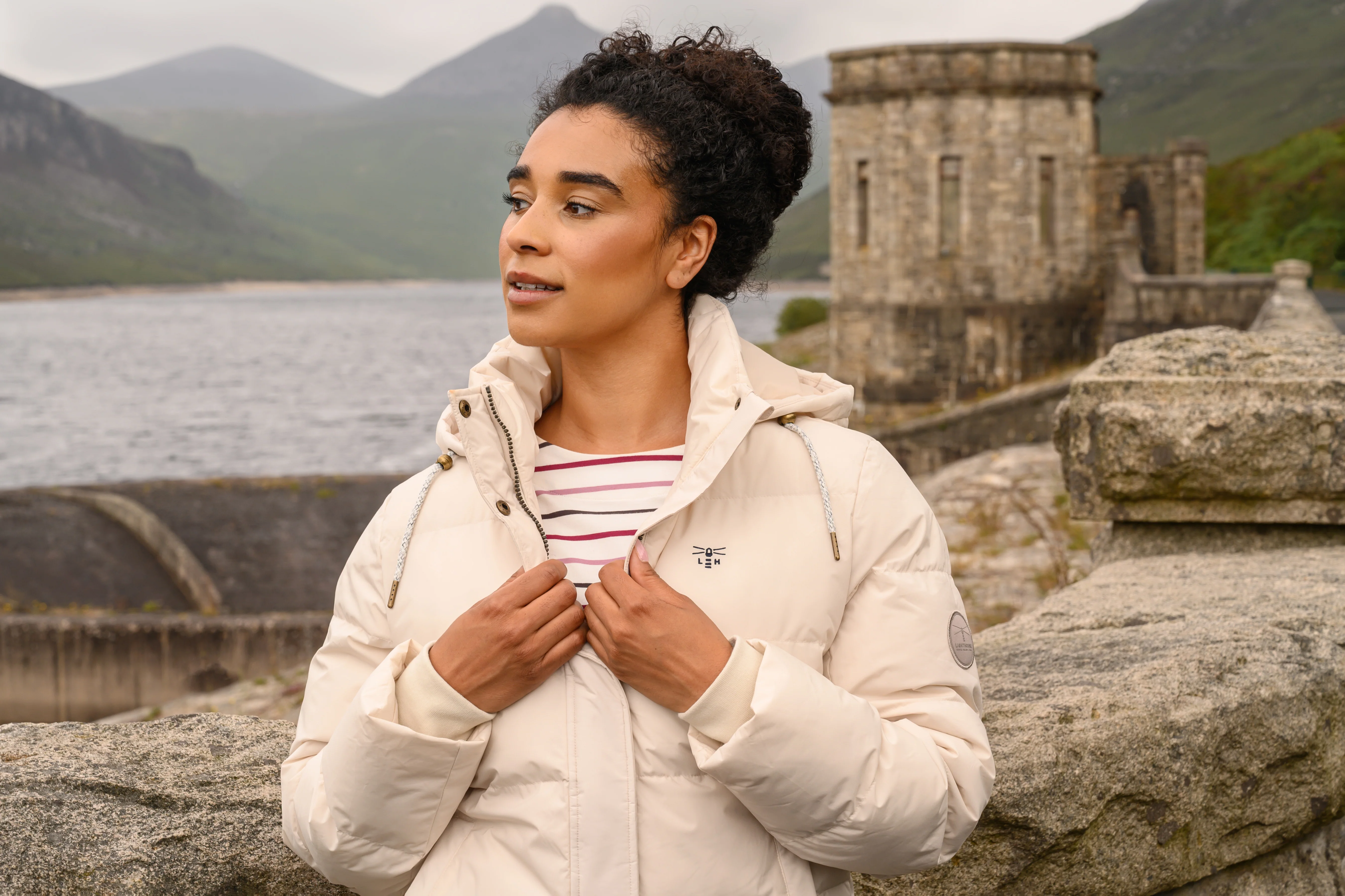 Ladies Outdoor Coat | Margot Ladies Coat | Irish Cream - Image 3