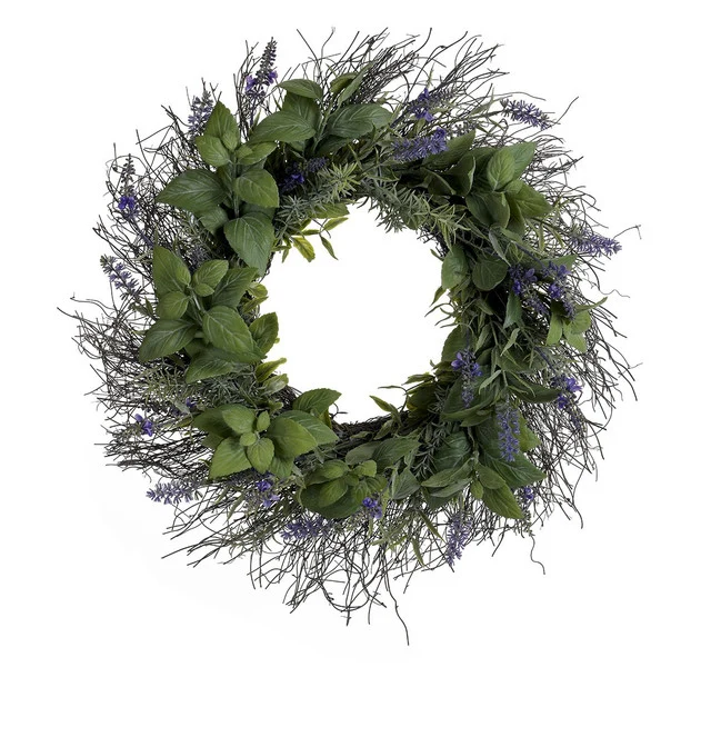 Lavender Wreath 22"