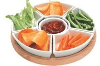 Lazy Susan W/ Ceramic Dishes