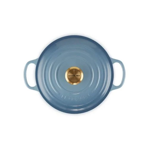 Le Creuset Round Casserole 24cm Chambray - Image 4