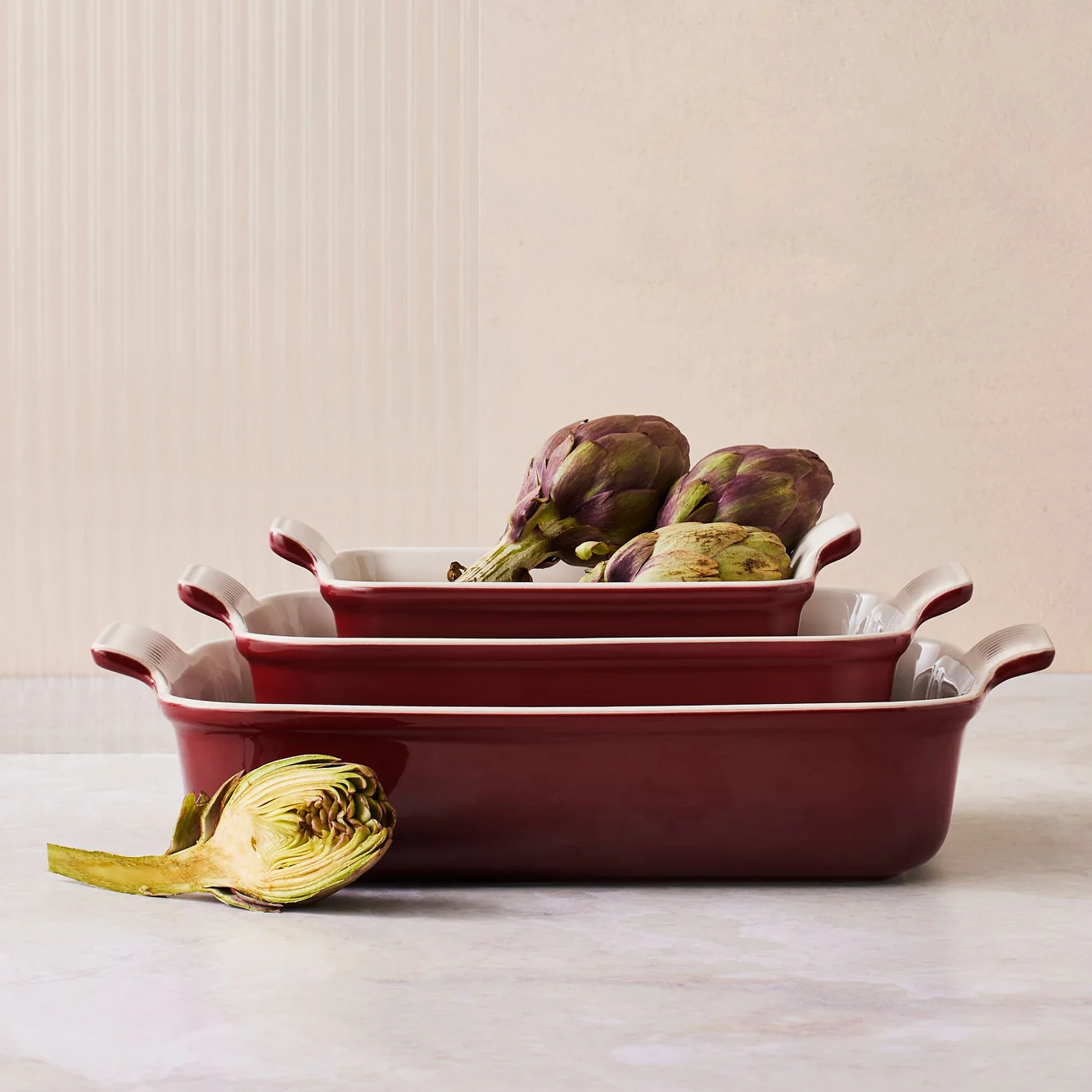 Le Creuset Deep Rectangular Dish 26cm Garnet - Image 5