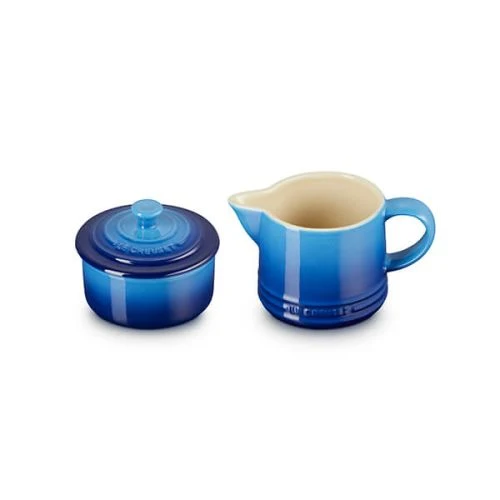 Le Creuset 300ml Milk & 250ml Sugar Set Azure - Image 2