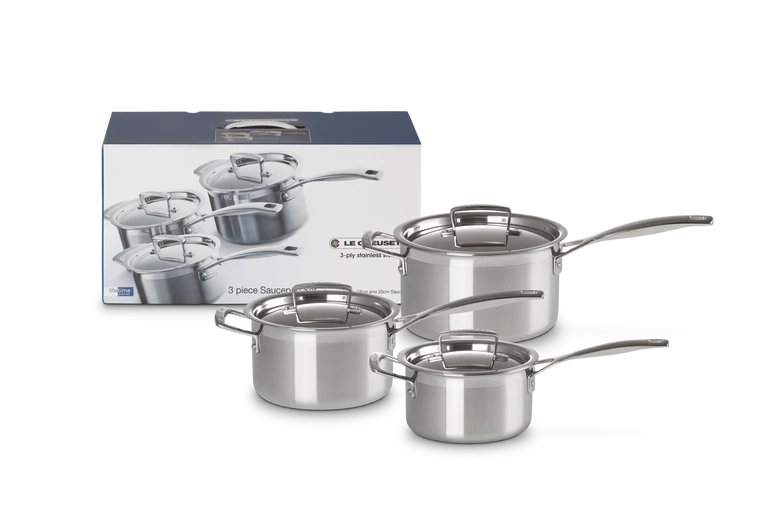Le Creuset  3Ply 3piece Cookware Set