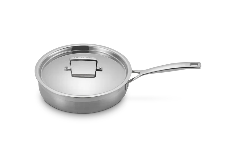 Le Creuset 3Ply Saute Pan with Lid 24cm 2.9L - Image 2