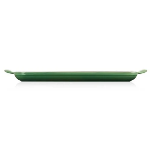 Le Creuset Cast Iron Rectangular Grill 32cm Bamboo - Image 3