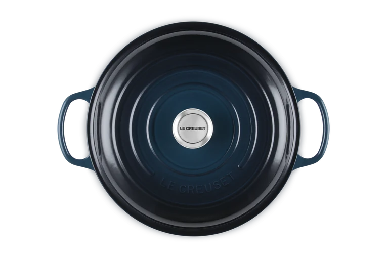 Le Creuset Cast Iron 30cm Shallow Casserole Nuit - Image 4