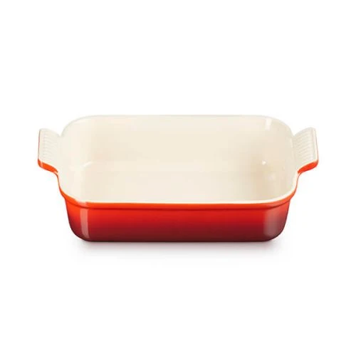 Le Creuset Cerise Stoneware Medium 26cm Heritage Rectangular Dish - Image 2