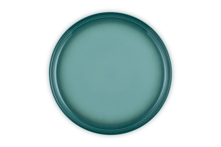 Le Creuset Coupe Range - Dinner Plate Blue Riviera - Image 3