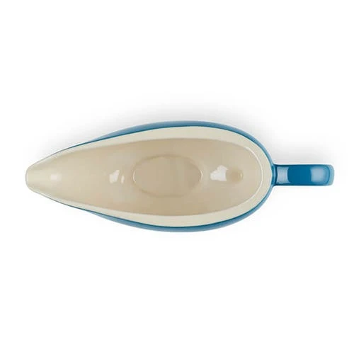 Le Creuset Deep Teal Stoneware 460ml Gravy Boat - Image 4