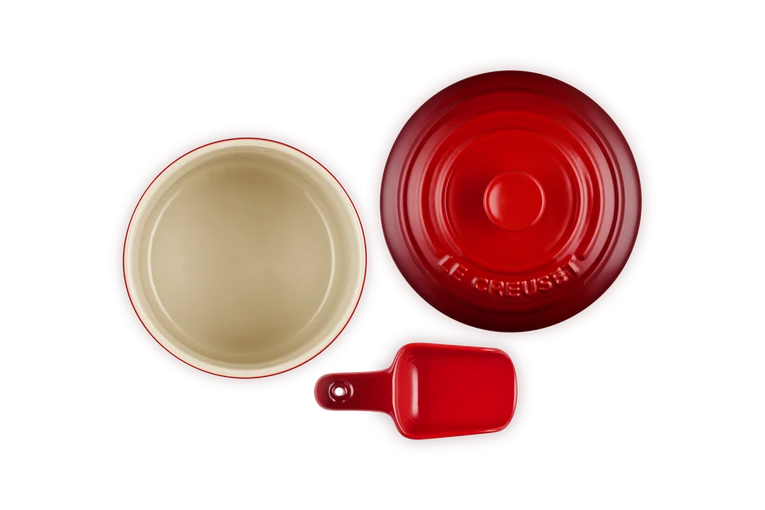 Le Creuset Kitchen Container with Scoop 2.3Ltr Cerise - Image 4