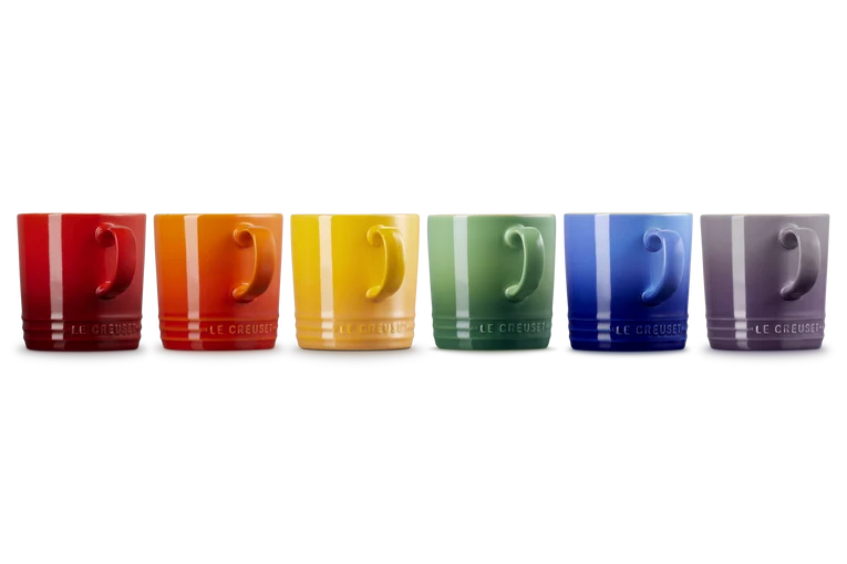 Le Creuset Rainbow Set of 6 London Mugs - Image 4