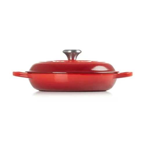 Le Creuset Signature Cerise Cast Iron 26cm Shallow Casserole - Image 3