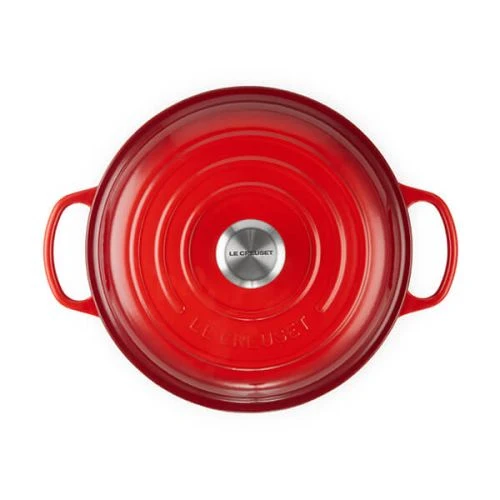 Le Creuset Signature Cerise Cast Iron 26cm Shallow Casserole - Image 4
