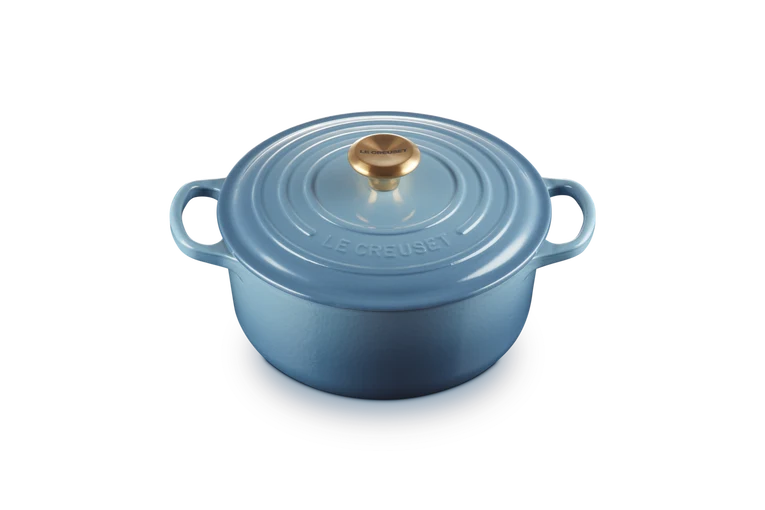 Le Creuset Signature Round Casserole 28cm Chambray - Image 2