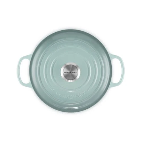 Le Creuset Signature Sea Salt Cast Iron 24cm Round Casserole - Image 3