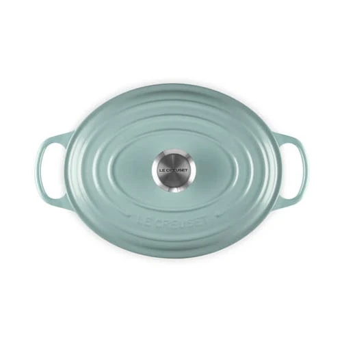 Le Creuset Signature Sea Salt Cast Iron 29cm Oval Casserole - Image 4