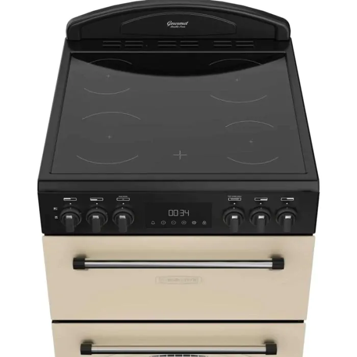 Leisure CLB60ECC 60cm Double Oven Electric Range Cooker - Cream - Image 2