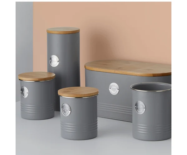 Living Grey Pasta Jar - Image 3