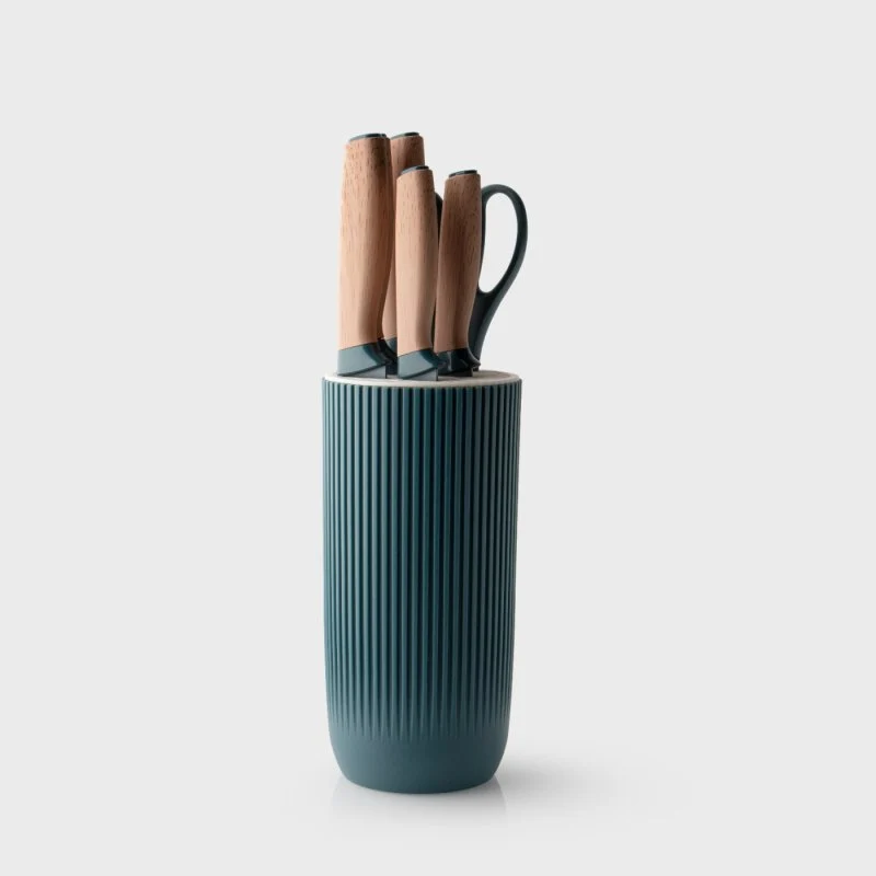 Madison Knife Block Set 6 PIece - Fjord Blue - Image 5