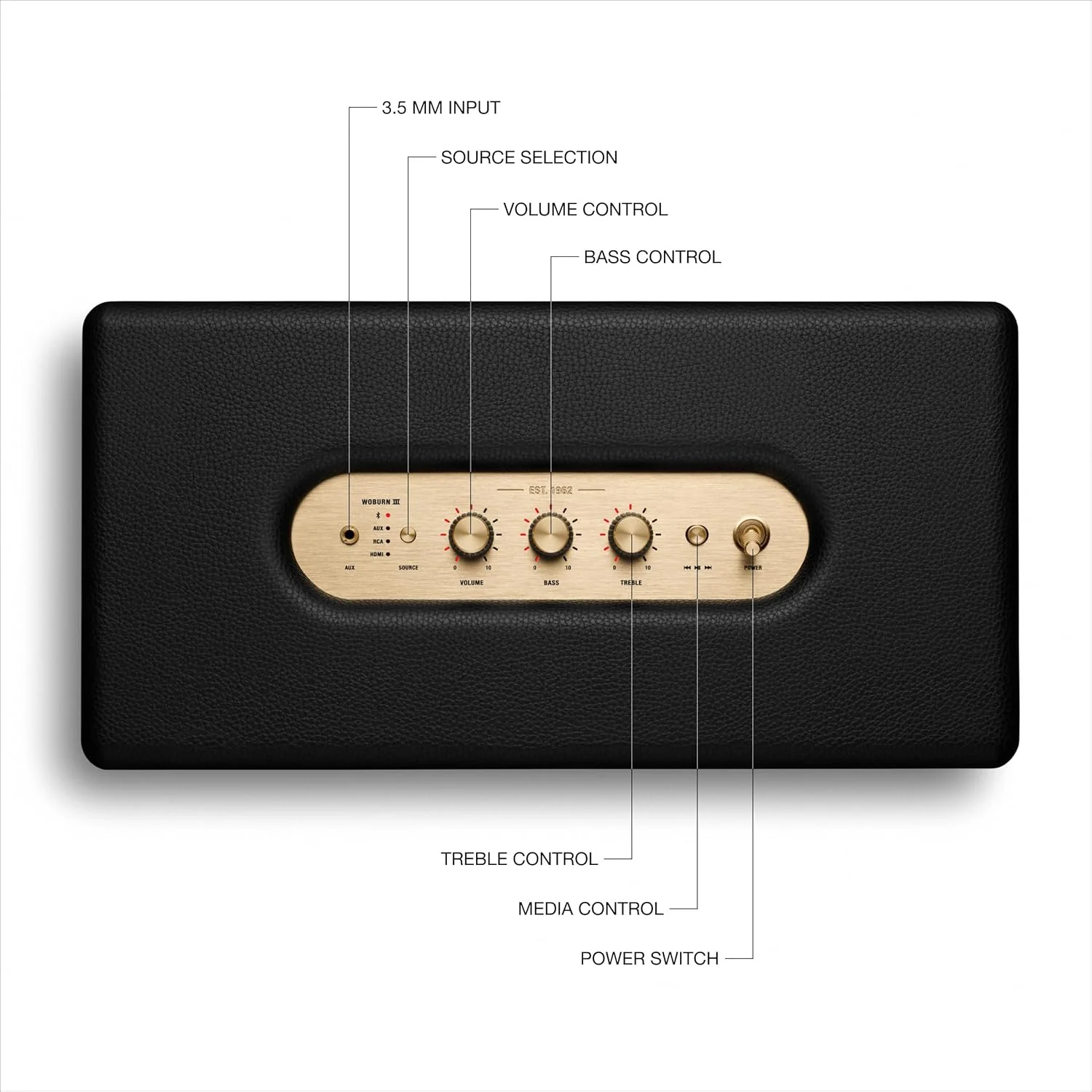 Marshall Woburn III Bluetooth (Black) - Image 3