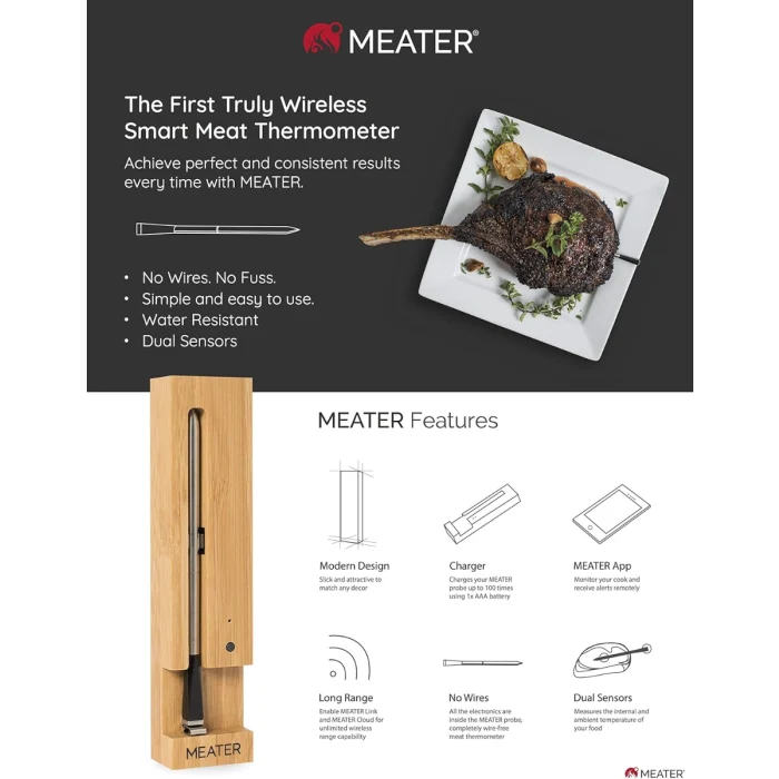 Meater Plus 118RT3MTMP01, Bluetooth Meat Thermometer - Image 4