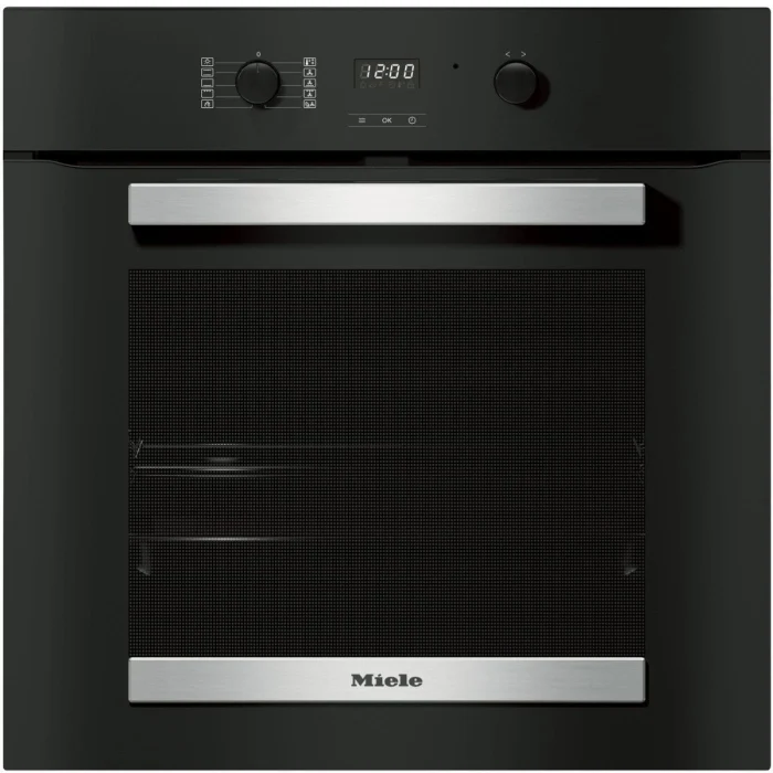 Miele H2455BP, 60cm, Pyro Built-In Single Oven, Black