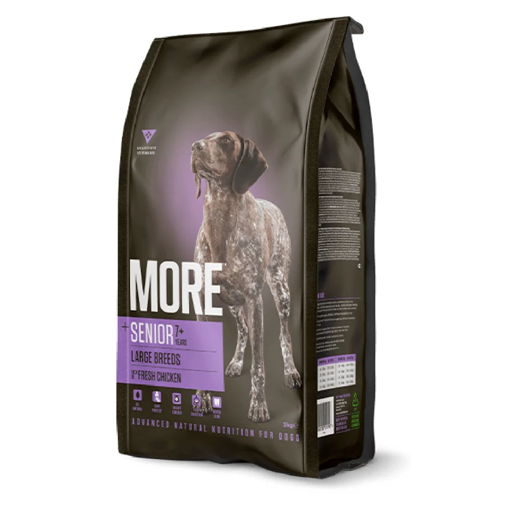 More Dog | Senior | Adult Large Breed | Chicken | 3kg | Dog Food