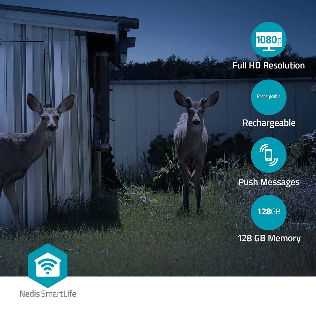 Nedis SmartLife Outdoor Camera 4G with Rechargeable Battery & Solar Panel | 418848 - Image 14