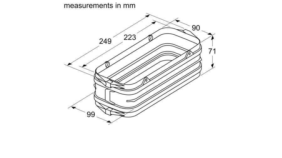 Neff Z861SS1 Flat Duct 150mm Connector Sleeve Female - Image 2