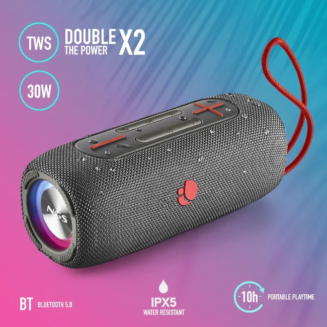 Ngs Nitro 3 30W Bt Led Ipx5 Black Speaker - Image 5
