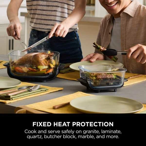 Ninja CRISPi 4-in-1 Portable Glass Air Fryer - Stone | FN101UKST - Image 5