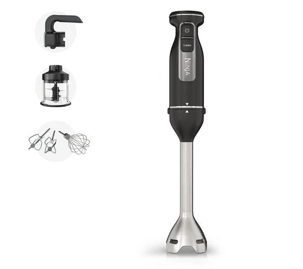 NINJA Foodi 3-in-1 CI100UK Hand Blender, Mixer & Chopper - Black