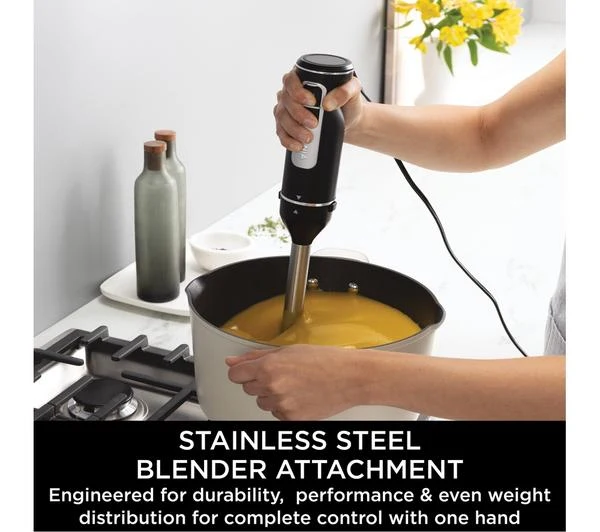 NINJA Foodi 3-in-1 CI100UK Hand Blender, Mixer & Chopper - Black - Image 3