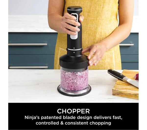 NINJA Foodi 3-in-1 CI100UK Hand Blender, Mixer & Chopper - Black - Image 5