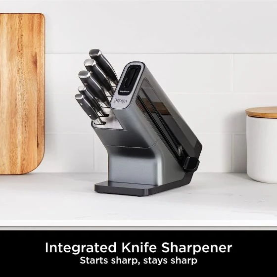Ninja Foodi K32005UK, StaySharp Knife Block w/ Integrated Knife Sharpener - 5 Piece Set - Image 2