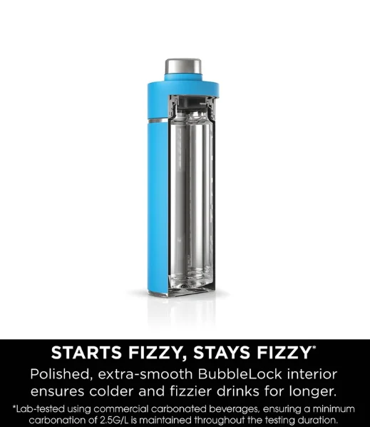 Ninja Thirsti 530ml Travel Bottle in Tropical Blue - Image 3