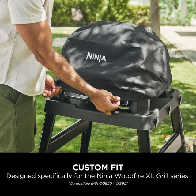 Ninja Woodfire XL Grill Cover, Black | XSKOGXLCVREU - Image 6