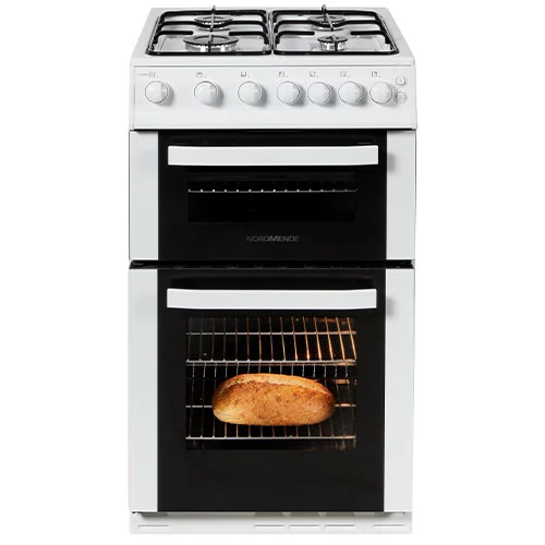 Nordmende 50cm LPG Twin Cavity Gas Cooker White