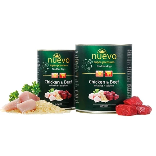 Nuevo Dog Adult - Chicken & Beef with Rice - Tin Dog Food