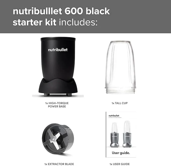 Nutribullet 600 Series All Black | 600W - Image 4