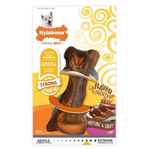 Nylabone Strong Chew Bone | Beef & Gravy | Medium