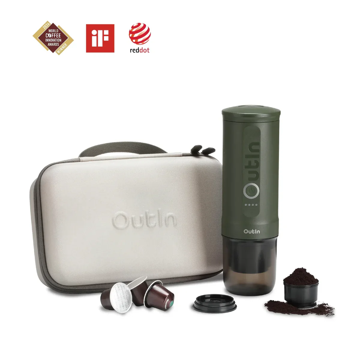 Outin Nano Travel Kit - Forest Green| OTEM-01-FG-Bag