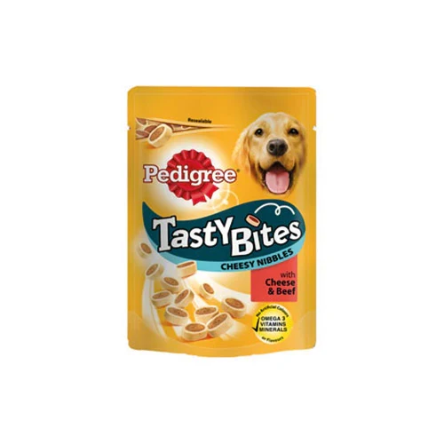 Pedigree Tasty Bites Cheesy Nibbles with Beef - Dog Treats