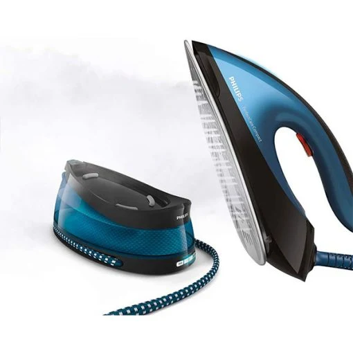 Philips GC7846/86 PerfectCare Compact Steam Generator Iron with 420g steam Boost, 2400 W, Blue & Black ds - Image 2