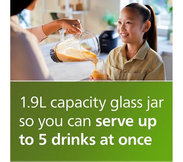 Philips Pro Blend 1.9 Litre Plastic Jug Blender - Image 2