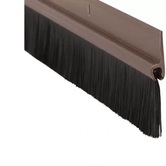 Pvc Brush Bottom Door Seal,914mm,Brown