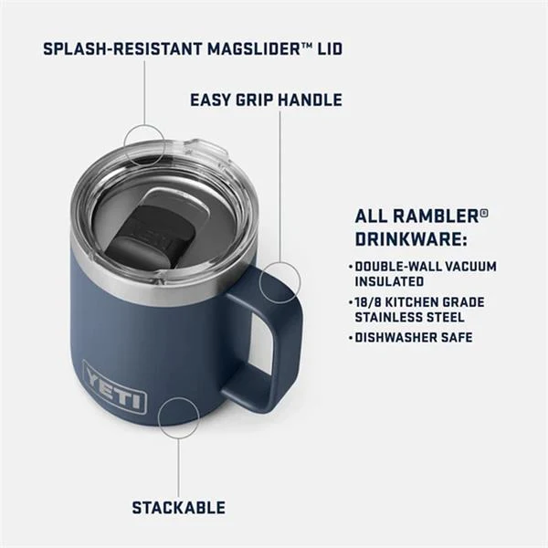 Rambler 10oz Mug Navy - Image 3