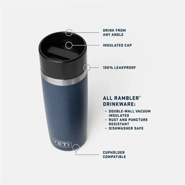 Rambler 16oz Travel Bottle Black - Image 4